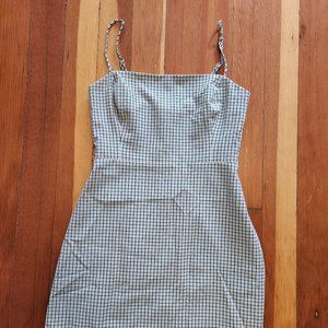 Aritzia Wilfred New Classic Check Mini Dress Size 6